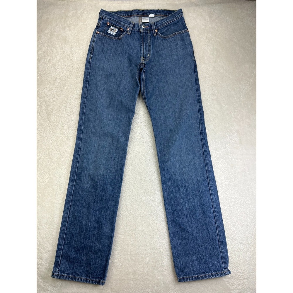 Cinch White Label Straight Leg Jeans 32x38 Blue Denim Mid Rise Workwear Ranch